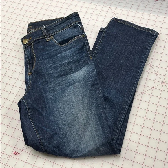 KUT FROM THE KLOTH "Reese" Ankle Straight Whisker/Fade 5 Pocket Weekend Jeans 8 - Picture 10 of 16